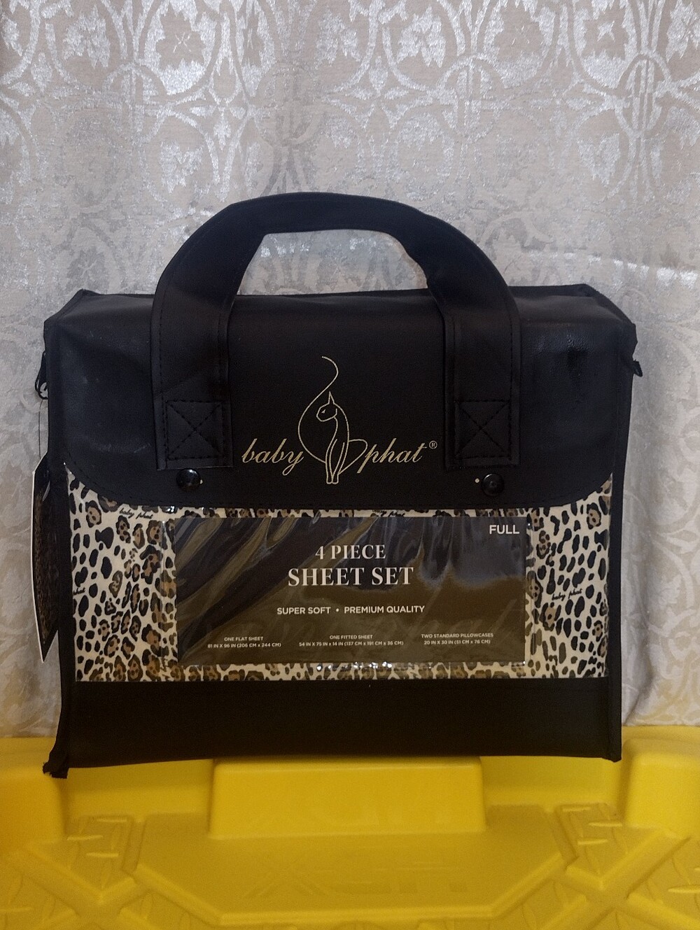 BABY PHAT SHEET SET FULL  BABY PHAT 4 PIECE SHEET SET FULL LEOPARD  NEW